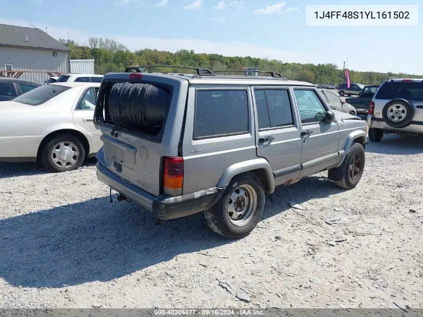 2000 Jeep Cherokee Sport VIN: 1J4FF48S1YL161502 Lot: 40306077