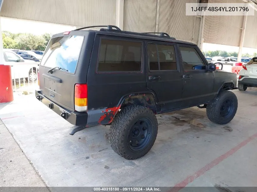 1J4FF48S4YL201796 2000 Jeep Cherokee Sport