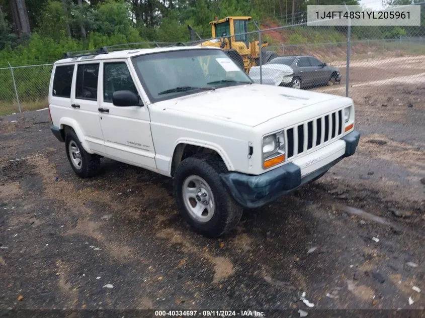 2000 Jeep Cherokee Sport VIN: 1J4FT48S1YL205961 Lot: 40334697