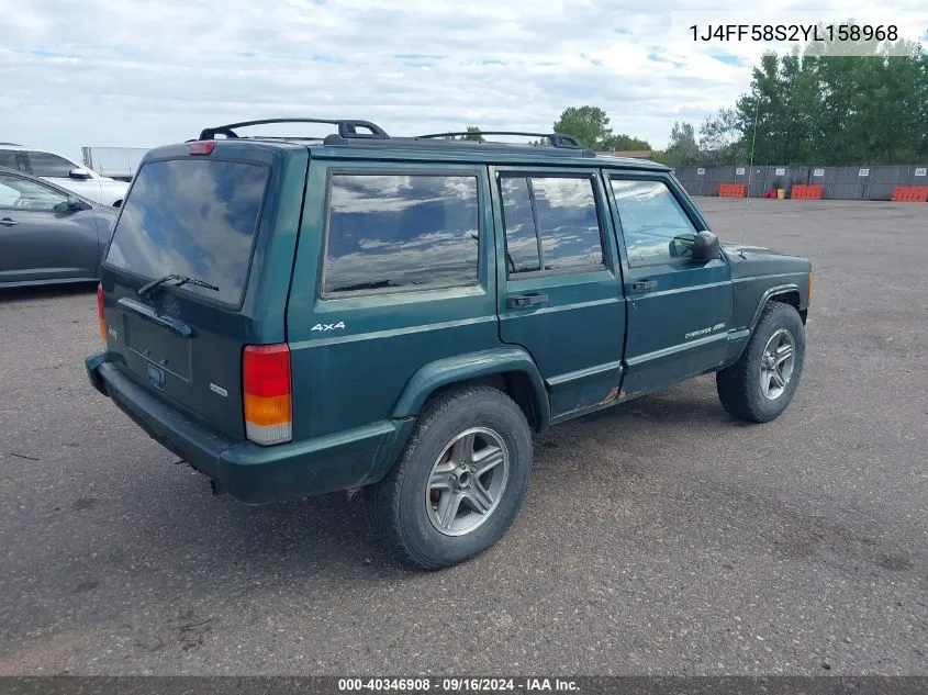 2000 Jeep Cherokee Classic VIN: 1J4FF58S2YL158968 Lot: 40346908