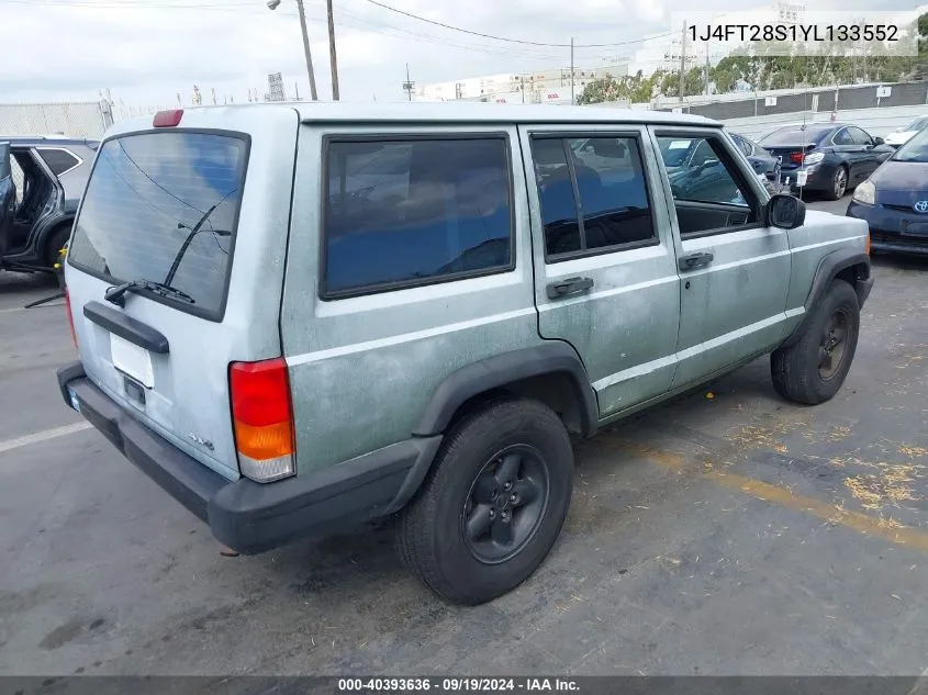 1J4FT28S1YL133552 2000 Jeep Cherokee Se