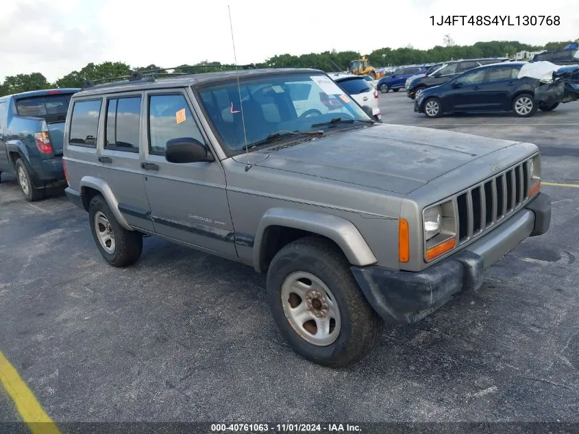 2000 Jeep Cherokee Sport VIN: 1J4FT48S4YL130768 Lot: 40761063