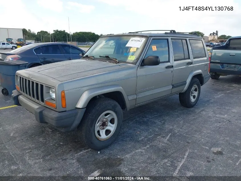 2000 Jeep Cherokee Sport VIN: 1J4FT48S4YL130768 Lot: 40761063