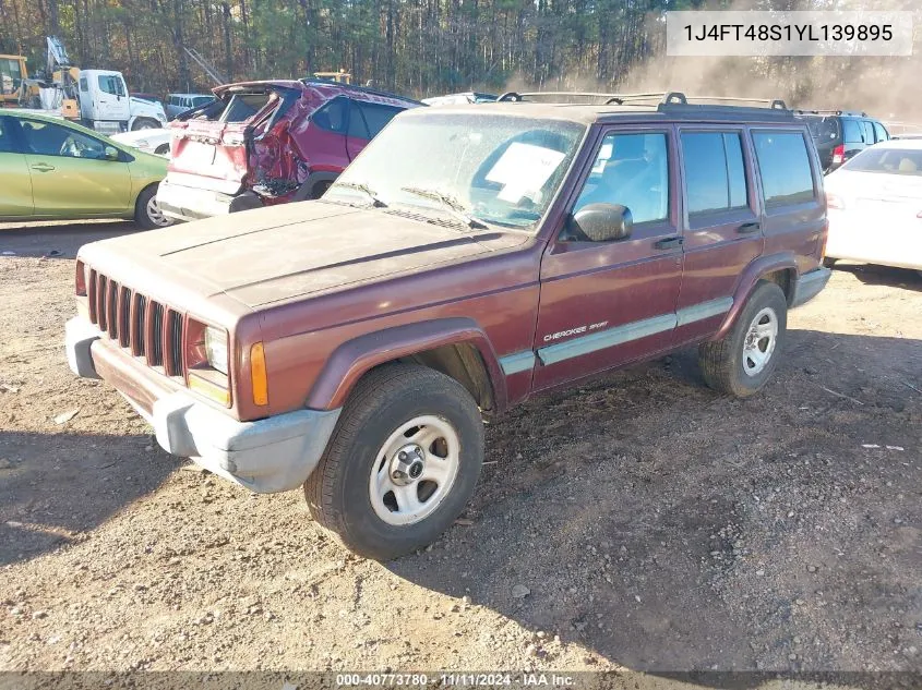 2000 Jeep Cherokee Sport VIN: 1J4FT48S1YL139895 Lot: 40773780