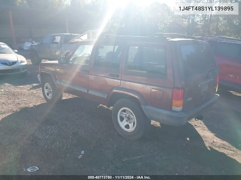 2000 Jeep Cherokee Sport VIN: 1J4FT48S1YL139895 Lot: 40773780