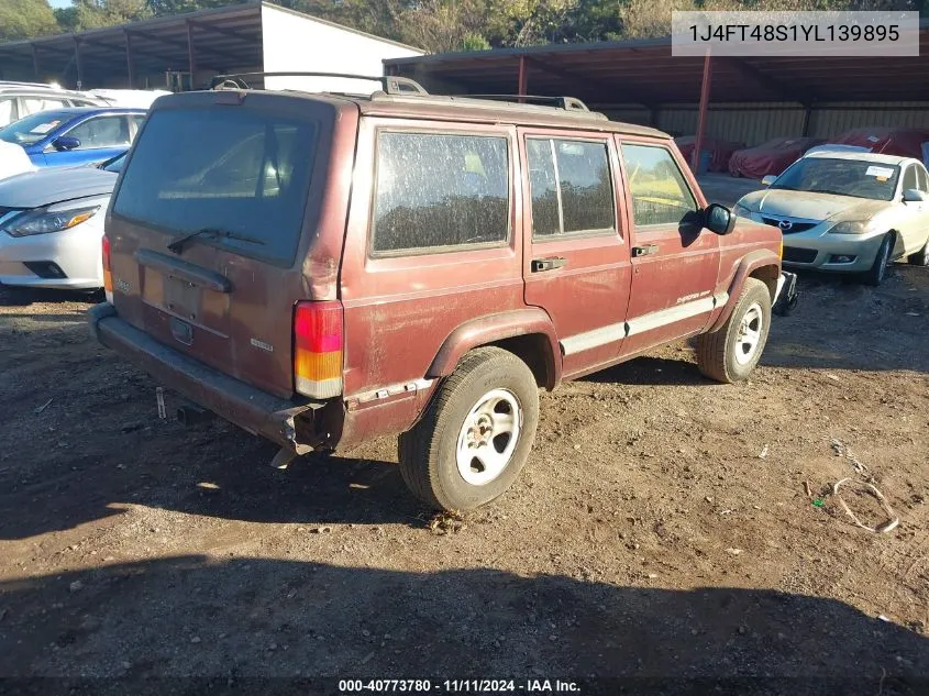 2000 Jeep Cherokee Sport VIN: 1J4FT48S1YL139895 Lot: 40773780