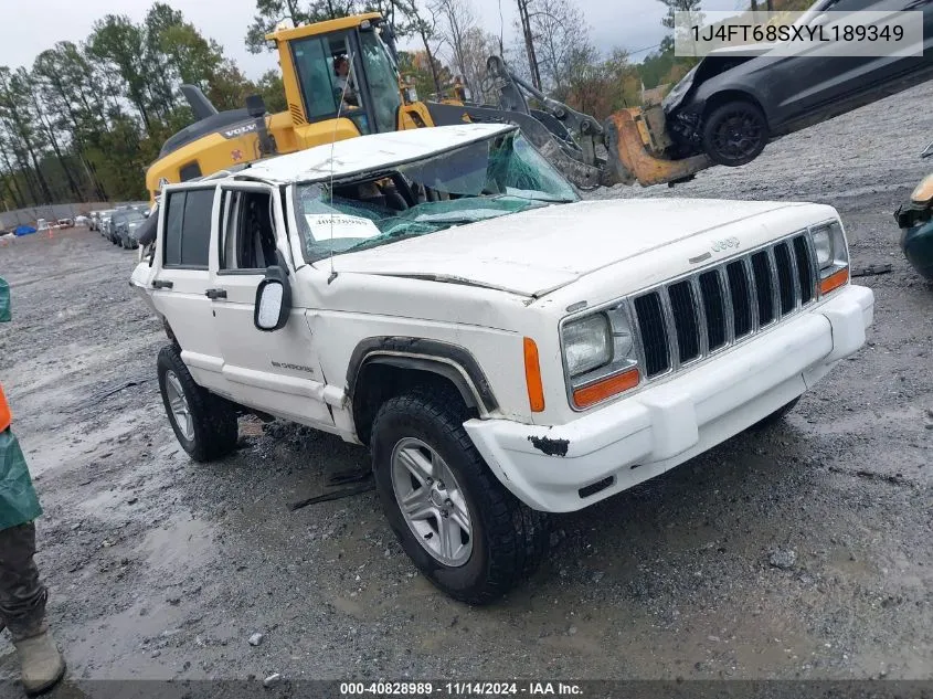 2000 Jeep Cherokee Limited VIN: 1J4FT68SXYL189349 Lot: 40828989