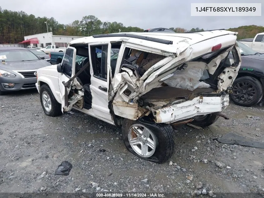 2000 Jeep Cherokee Limited VIN: 1J4FT68SXYL189349 Lot: 40828989