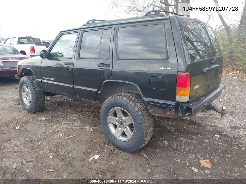 2000 Jeep Cherokee Classic VIN: 1J4FF58S9YL207728 Lot: 40879486