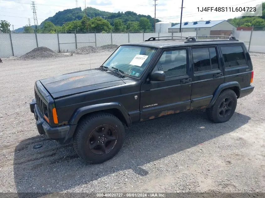 2001 Jeep Cherokee Sport VIN: 1J4FF48S11L604723 Lot: 40020727