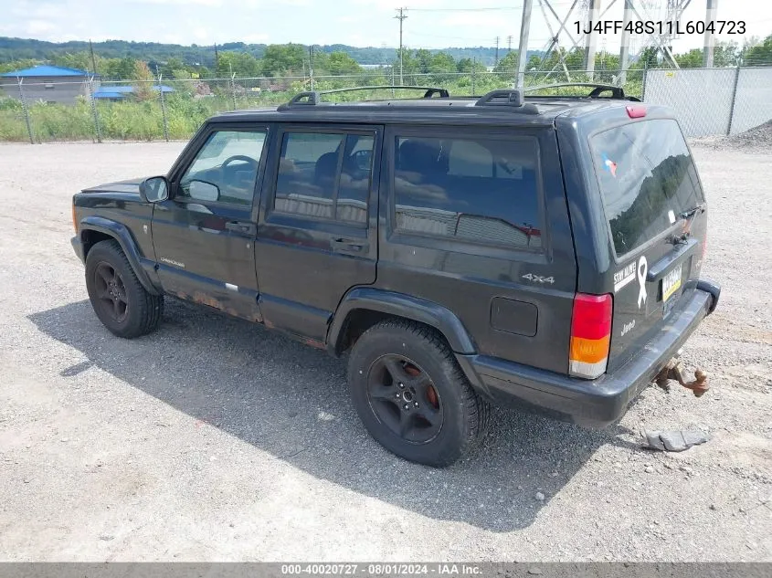 2001 Jeep Cherokee Sport VIN: 1J4FF48S11L604723 Lot: 40020727