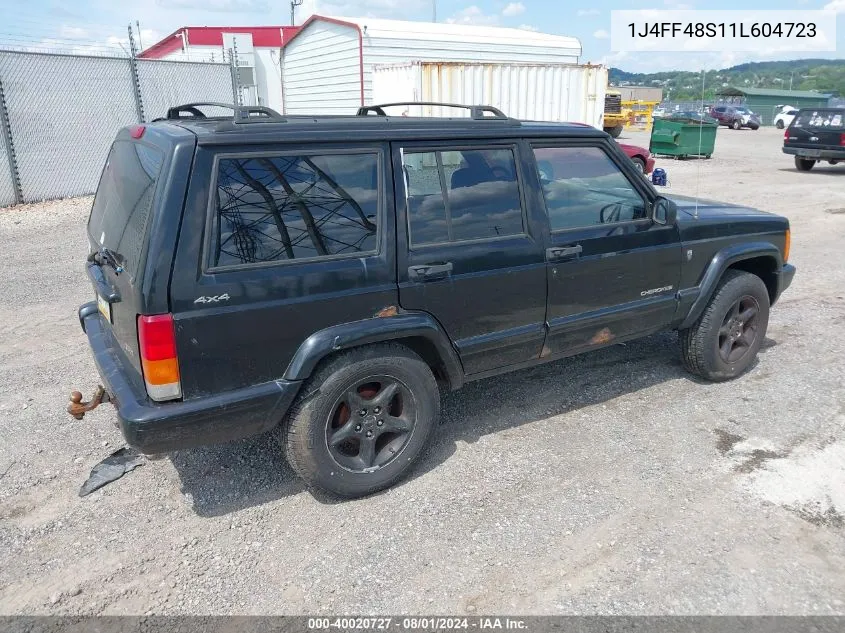 2001 Jeep Cherokee Sport VIN: 1J4FF48S11L604723 Lot: 40020727