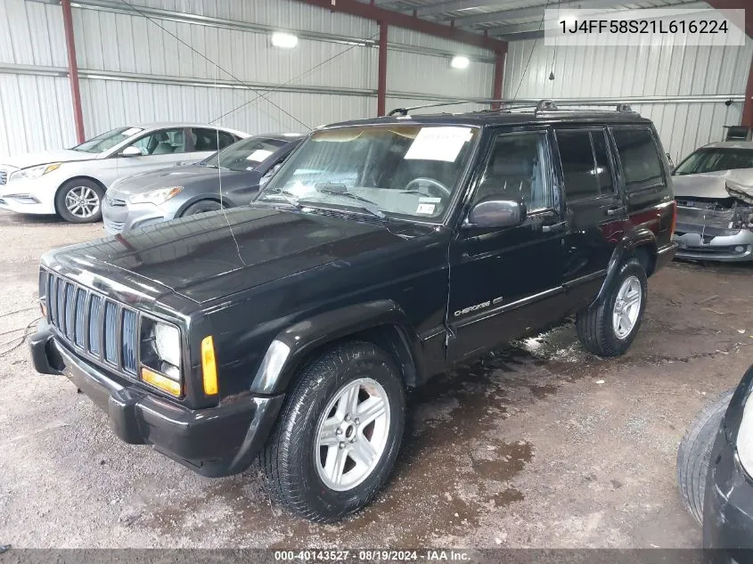 2001 Jeep Cherokee Limited/Sport VIN: 1J4FF58S21L616224 Lot: 40143527