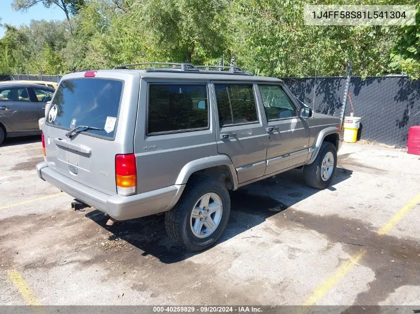 2001 Jeep Cherokee Limited/Sport VIN: 1J4FF58S81L541304 Lot: 40259829