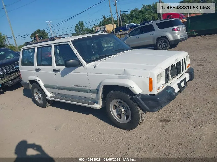 1J4FF48S31L539468 2001 Jeep Cherokee Sport