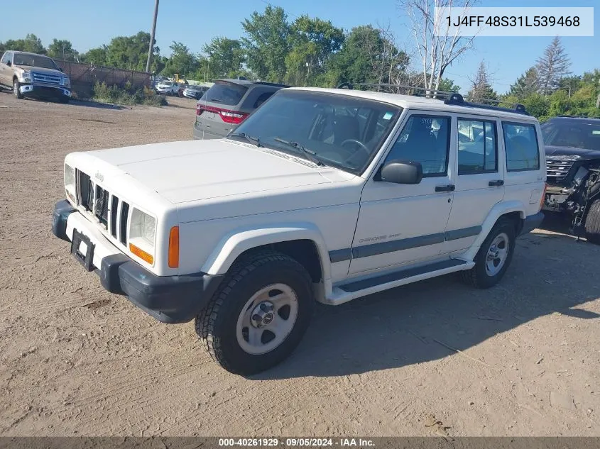 2001 Jeep Cherokee Sport VIN: 1J4FF48S31L539468 Lot: 40261929