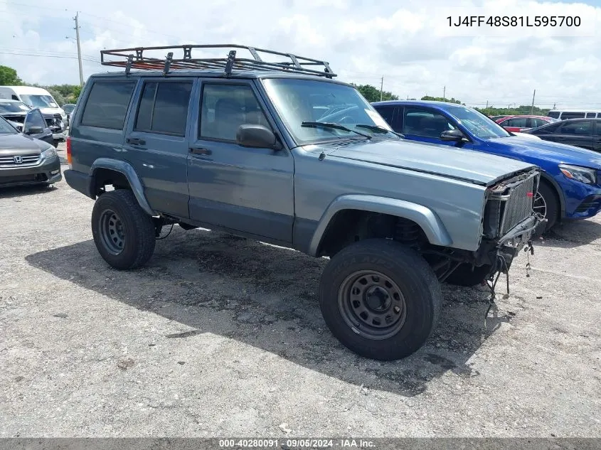 1J4FF48S81L595700 2001 Jeep Cherokee Sport