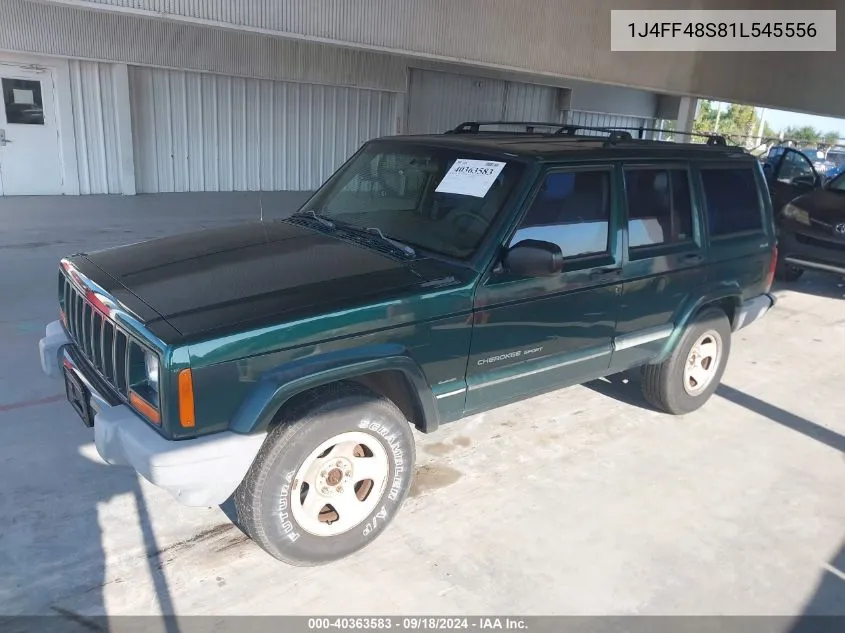 2001 Jeep Cherokee Sport VIN: 1J4FF48S81L545556 Lot: 40363583