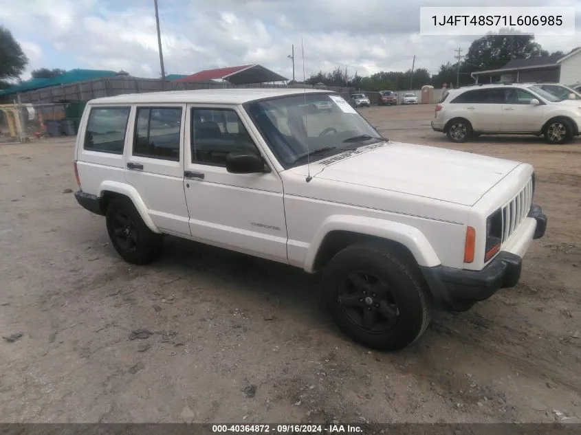 2001 Jeep Cherokee Sport VIN: 1J4FT48S71L606985 Lot: 40364872