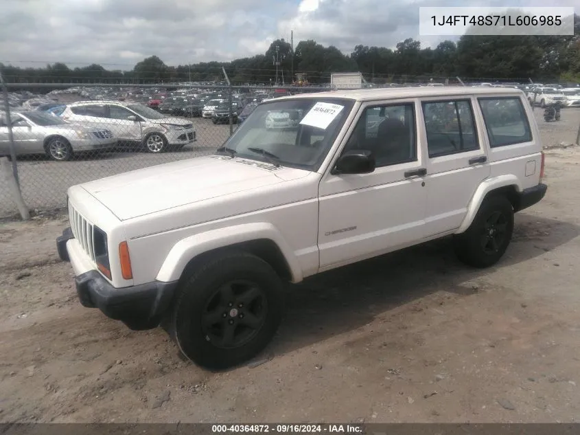 2001 Jeep Cherokee Sport VIN: 1J4FT48S71L606985 Lot: 40364872