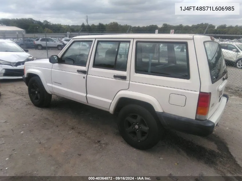 2001 Jeep Cherokee Sport VIN: 1J4FT48S71L606985 Lot: 40364872