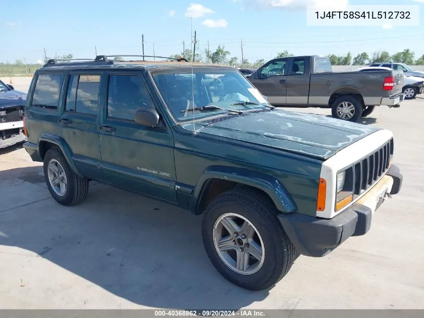 2001 Jeep Cherokee Limited VIN: 1J4FT58S41L512732 Lot: 40368862