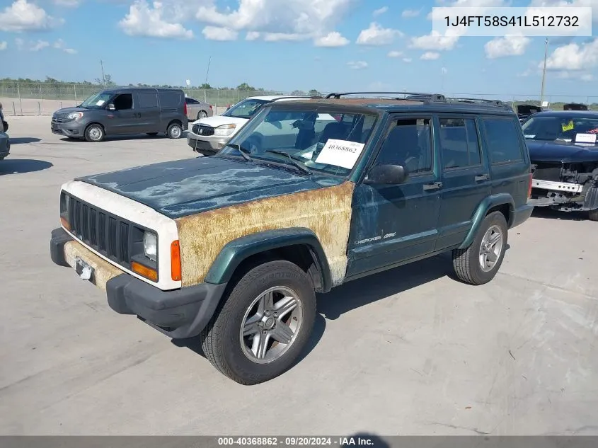 2001 Jeep Cherokee Limited VIN: 1J4FT58S41L512732 Lot: 40368862