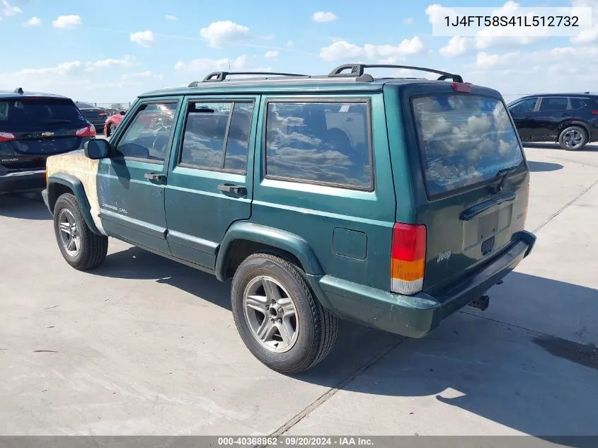 2001 Jeep Cherokee Limited VIN: 1J4FT58S41L512732 Lot: 40368862