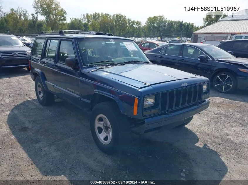 2001 Jeep Cherokee Limited/Sport VIN: 1J4FF58S01L510967 Lot: 40369752