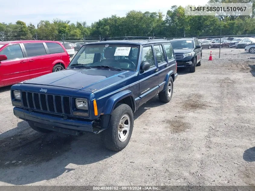 2001 Jeep Cherokee Limited/Sport VIN: 1J4FF58S01L510967 Lot: 40369752