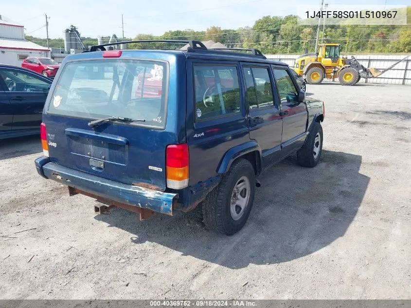 2001 Jeep Cherokee Limited/Sport VIN: 1J4FF58S01L510967 Lot: 40369752