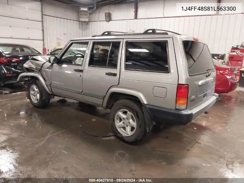 2001 Jeep Cherokee Sport VIN: 1J4FF48S81L563300 Lot: 40427610