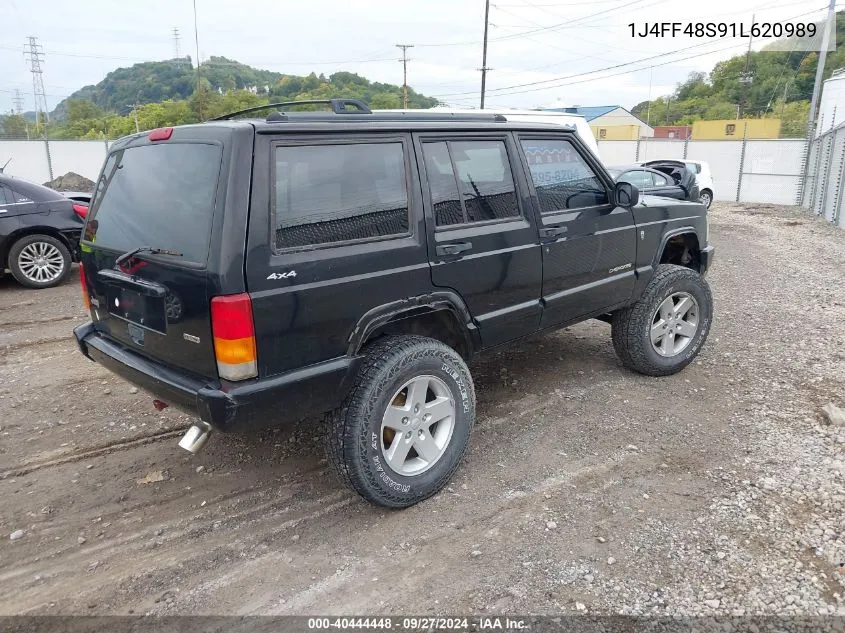 1J4FF48S91L620989 2001 Jeep Cherokee Sport