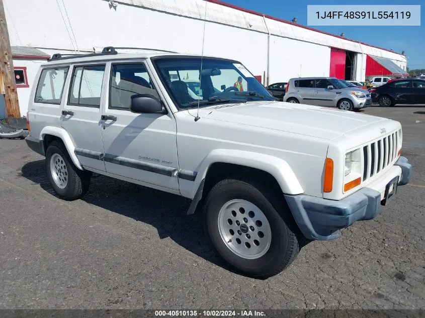 2001 Jeep Cherokee Sport VIN: 1J4FF48S91L554119 Lot: 40510135