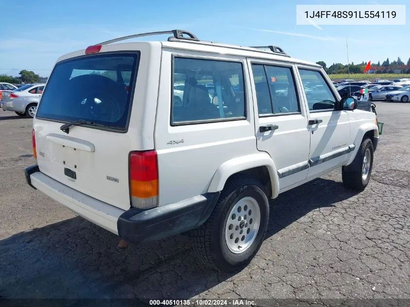 2001 Jeep Cherokee Sport VIN: 1J4FF48S91L554119 Lot: 40510135