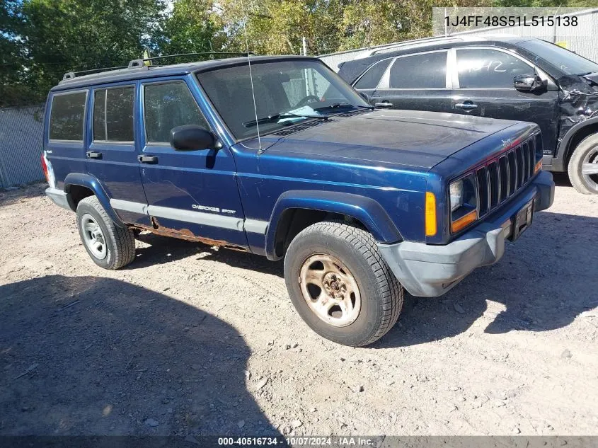 2001 Jeep Cherokee Sport VIN: 1J4FF48S51L515138 Lot: 40516734