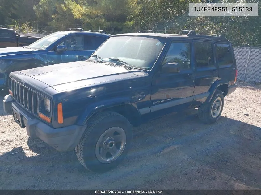 2001 Jeep Cherokee Sport VIN: 1J4FF48S51L515138 Lot: 40516734