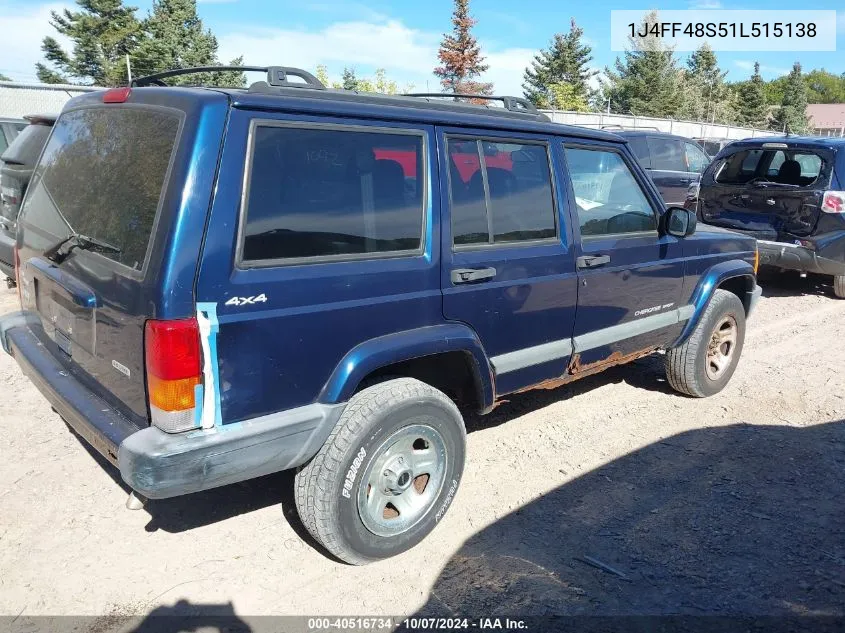 2001 Jeep Cherokee Sport VIN: 1J4FF48S51L515138 Lot: 40516734