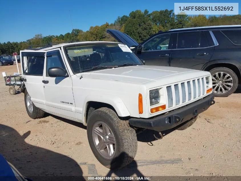 2001 Jeep Cherokee Limited/Sport VIN: 1J4FF58SX1L552692 Lot: 40641686