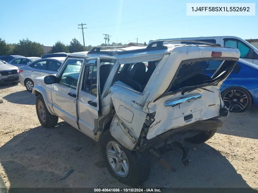 2001 Jeep Cherokee Limited/Sport VIN: 1J4FF58SX1L552692 Lot: 40641686