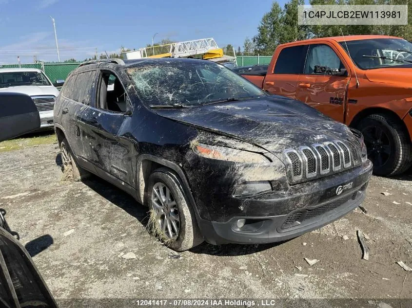 2014 Jeep Cherokee North VIN: 1C4PJLCB2EW113981 Lot: 12041417