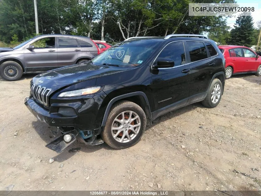 1C4PJLCS7EW120098 2014 Jeep Cherokee Latitude