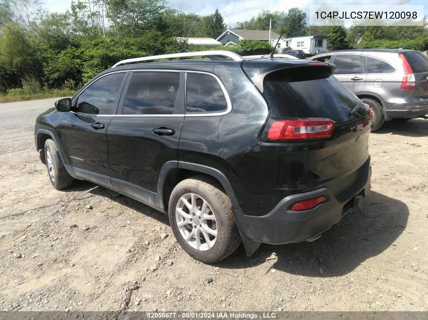 1C4PJLCS7EW120098 2014 Jeep Cherokee Latitude