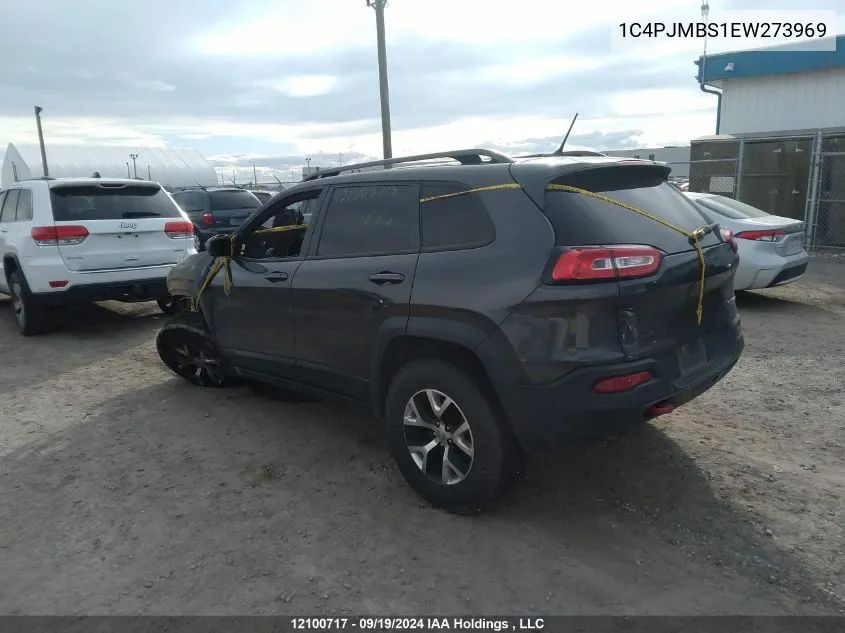 2014 Jeep Cherokee Trailhawk VIN: 1C4PJMBS1EW273969 Lot: 12100717