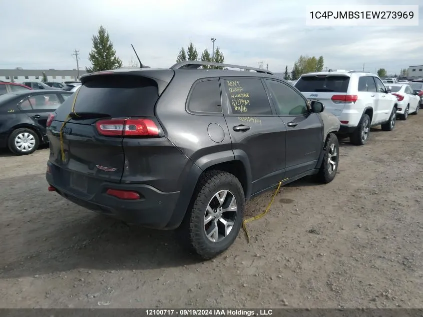 2014 Jeep Cherokee Trailhawk VIN: 1C4PJMBS1EW273969 Lot: 12100717