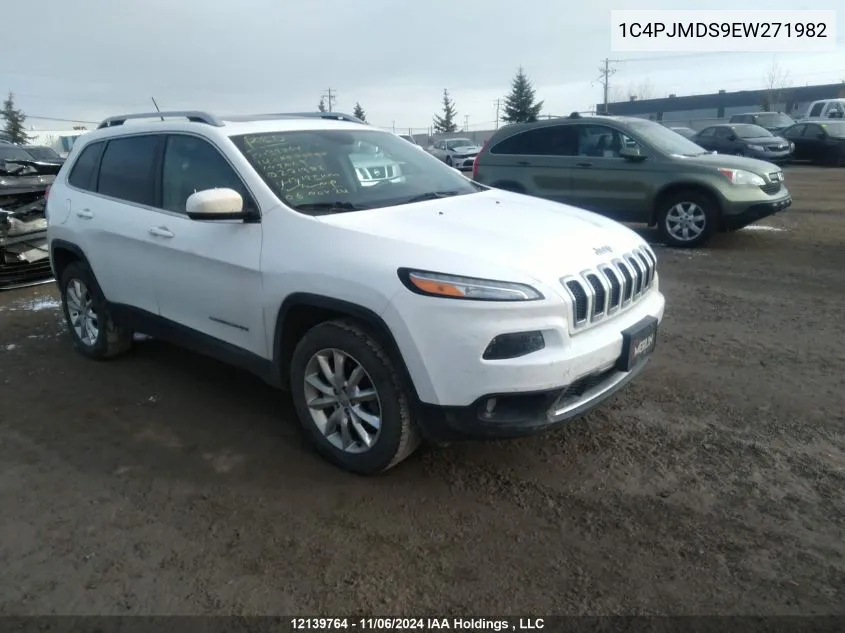 2014 Jeep Cherokee Limited VIN: 1C4PJMDS9EW271982 Lot: 12139764