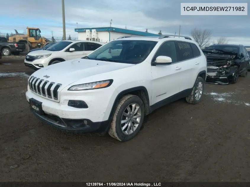 2014 Jeep Cherokee Limited VIN: 1C4PJMDS9EW271982 Lot: 12139764