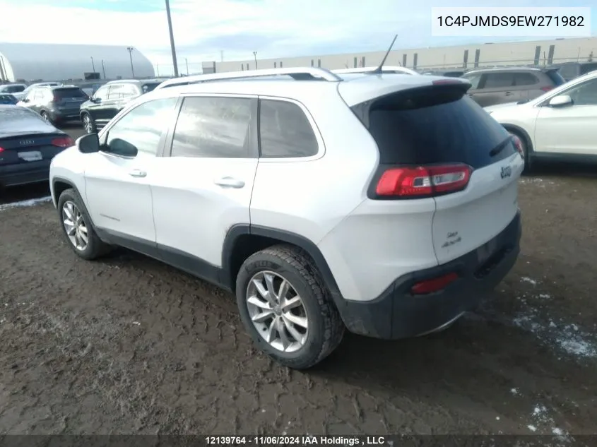 2014 Jeep Cherokee Limited VIN: 1C4PJMDS9EW271982 Lot: 12139764