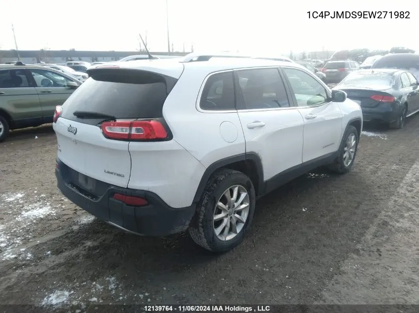 2014 Jeep Cherokee Limited VIN: 1C4PJMDS9EW271982 Lot: 12139764