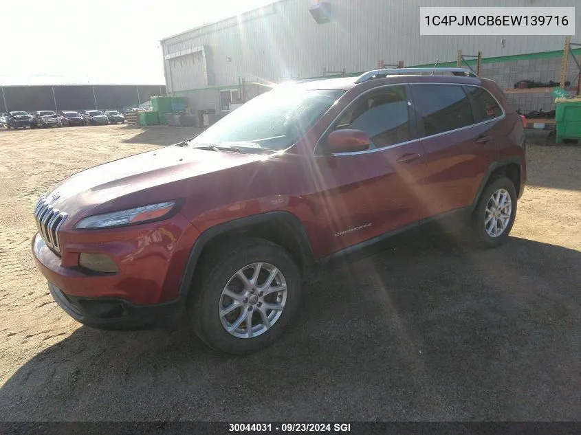 2014 Jeep Cherokee Latitude VIN: 1C4PJMCB6EW139716 Lot: 30044031